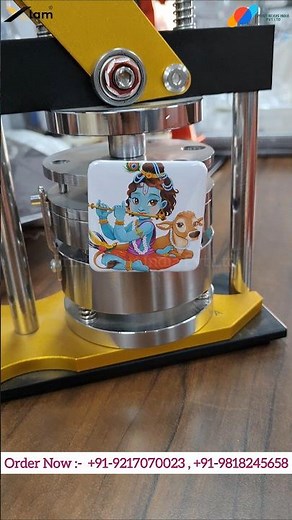 50x50MM Square Badge & Fridge Magnet Making Machine | High Profit Small Business Idea | #shorts