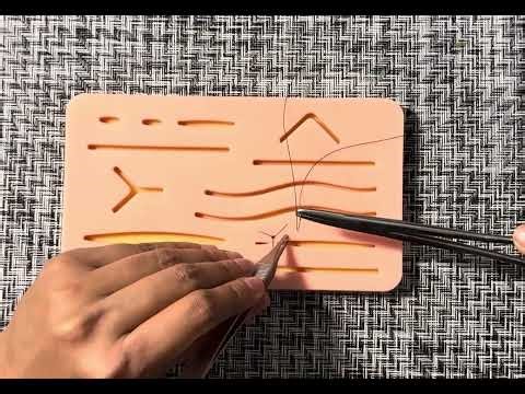 Simple Interrupted suture with Instrument tie