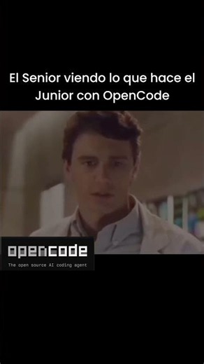 El Senior viendo lo que hace el Junior con OpenCode
