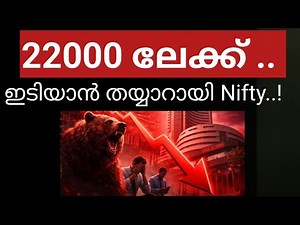Nifty prediction tomorrow/ share market latest updates/ wealthy life malayalam