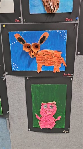 Almost all the Year 6s' animals from my 'Egg Carton Relief Sculpture Challenge'. Just a few more to finish! These were inspired by the amazing work of artist, @darrellwakelam, and I'm so pleased with the way the kids took some of his ideas and added their own. | Art Teacher Life