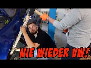 Never again VW: High-quality suspension installed in the GTI with hardware store screws! I'm goin...