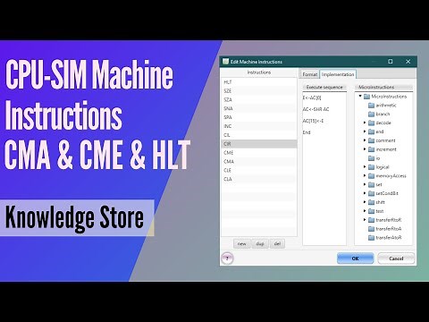 04 CPU-SIM Machine instructions || CMA, CME & HLT || CPU-SIM || Computer Architecture Practicals