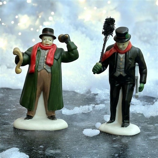 Dept 56 Town Crier & Chimney Sweep Dickens Village Christmas Accessory - 1990 - Etsy