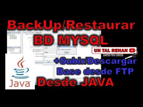Generar BackUp de Base de Datos MYSQL Desde JAVA + Subir/Descargar desde FTP y Restaurar Base