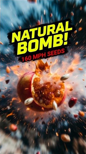 The Fruit That Explodes Like a Real Bomb! 💣🌳 #FactNova #Science