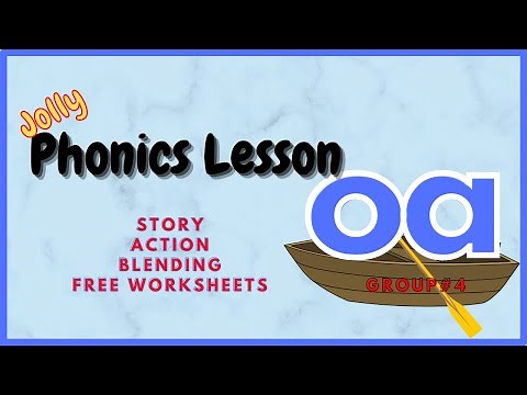 Phonics Lesson Long Vowel "oa"// Story// Action// Blending// Free Worksheets