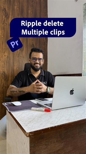 Pranav Krishna Patil on Instagram: "How to ripple delete multiple clips in premiere Pro. #howto #filmmaker #tutorial #marathi #premierepro #edit #reels"