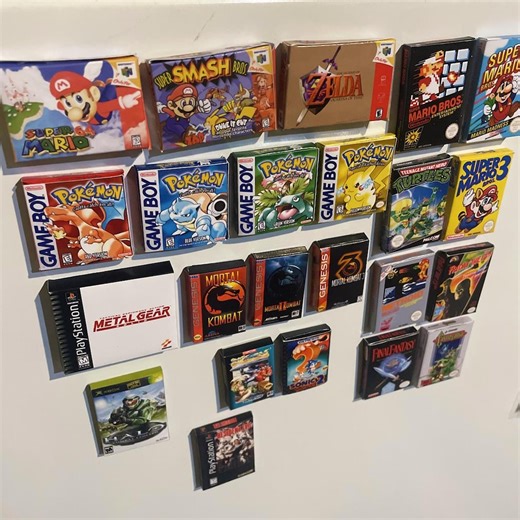 Retro Videogame Box Art Magnets: 8-bit Gaming Nostalgia - Etsy