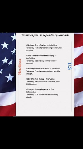Independent journalists spotlight hidden crises — from prisons to public health — revealing the issues major outlets often overlook #newsfeed | Headlines US
