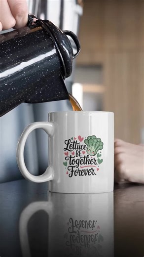 Lettuce Be Together Forever Mug – Cute Pun Coffee Mug, Funny Couple Gift, Valentine Mug, Food Pun Love Cup - Etsy