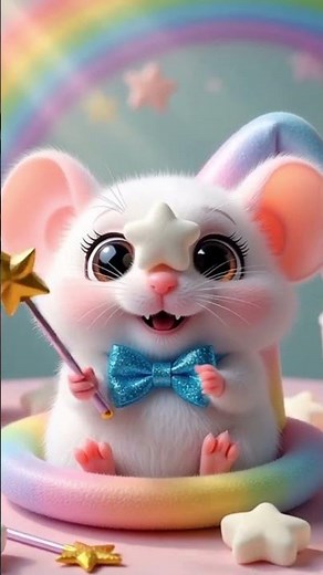 You Won’t Believe Marshmallow Mouse’s Magic Trick—Abracadabra! 🐭✨
