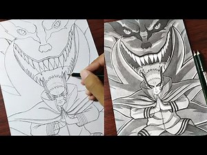 How to Draw "Naruto & Kurama (Baryon Mode) " | Anime Drawing - Step by Step (Tutorial)