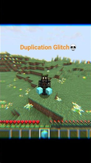 Duplicate Diamonds in Minecraft?😯 #minecraftshorts #shorts