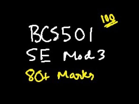 SE/SEPM MODULE 3 BCS501 Software Engineering and Project Management | 22 Scheme VTU 5th SEM CSE