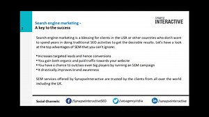 Search engine marketing services - Delivering the winning edge