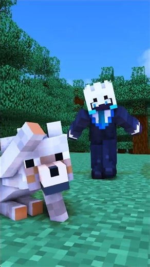 Taming A Dog in Minecraft GONE WRONG! #shorts