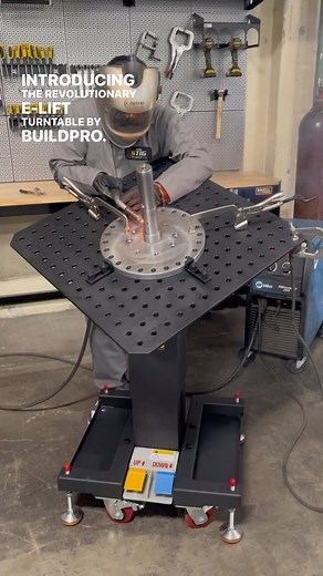 Strong Hand Tools on Instagram: "Introducing the E-Lift Turntable by BuildPro! Elevate your welding and fixturing game with this electric hydraulic-powered lift. Boasting a 30” x 30” tabletop that rotates 360 degrees and tilts up to 45 degrees, it offers unparalleled flexibility for all your projects. 🔹 Tabletop Dimensions: 30” x 30” 🔹 Tabletop Thickness: 0.47” 🔹 Hole Dia.: 5/8” 🔹 Grid Pattern: 2” x 2” 🔹 Load Capacity: 660 lb 🔹 Height Adjustment: 31.5” - 45.3” ✴️ Currently discounted in ou