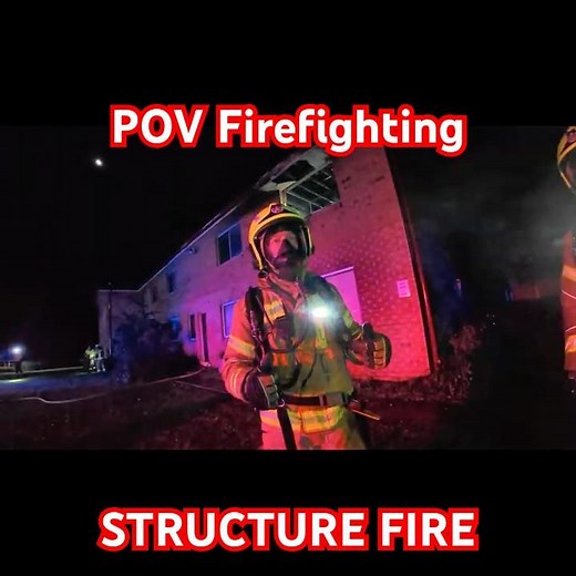 POV Firefighting in 4k at a Real STRUCTURE FIRE - Team Member Special
