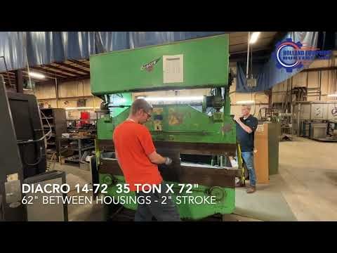 DIACRO 14-72 35 Ton Press Brake(#802725)