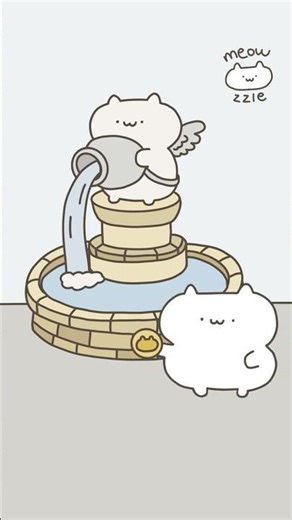 Coin Fountain #animation #cat #shorts