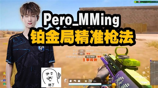 Pero_MMing铂金局RANK，明神的FPP顶级枪法，丝滑控枪怪，嘎嘎乱杀的一集~