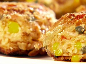 Salmon Cakes with Lemon-Caper Yogurt Sauce