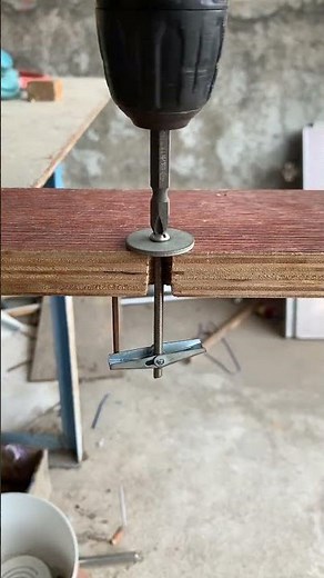Easy Toggle Bolt Installation for Strong Wall Fixing #tools #diy #repair #shortsfeed