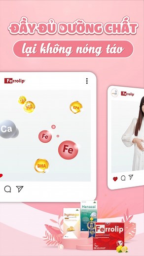 Cùng Ferrolip&Aplicaps bỏ túi bí kíp để có thai kỳ khỏe mạnh 🥰 🌟 Aplicaps và Ferrolip được nhập khẩu chính hãng bởi công ty Dược Hunmed. "Gia thế" uy tín, mẹ không lo gặp hàng kém chất lượng. 🌟 Hấp thu tối ưu, mẹ không lo gặp tình trạng nóng trong hay táo bón. 🌟 Bào chế tiện dụng, hạn chế mùi của hoạt chất giúp mẹ dễ dàng sử dụng #satsinhhoc #ferrolip #Thaiky #Aplicaps | Ferrolip Việt Nam