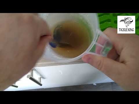 Homemade biodegradable fishing lures - black lugworm flavour jelly worm