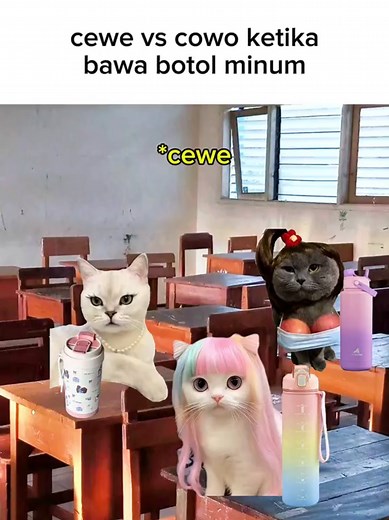 Meme Kucing: Botol Minum Unik untuk Kucing Lucu