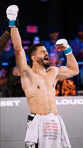 The first kick of the fight!