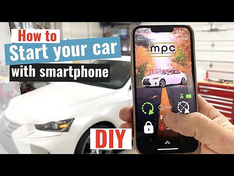 How to remote start your car with smartphone Lexus IS200t - best smartphone remote start system MPC