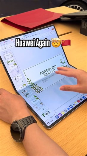 Mike China Vlog_2 on Instagram: "Chinese tech is on another level 🇨🇳🤯. This is the Huawei MateBook Fold — a whole laptop that folds like a book! Just unfolded my laptop like a 1995 map… but make it futuristic. Huawei said “keyboard who?” Typing with pure vibes now! #HuaweiMateBook #FoldableTech #ChineseInnovation #HarmonyOS #TechGoals #MadeInChina"