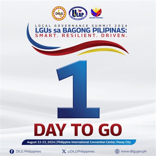 10K views · 62 reactions | 1 Day to go | Are you ready to engage with fellow civil servants, partners, practitioners and stakeholders in a 2-day knowledge exchange about current Local Governance issues and how it can be resolved thru innovations and best practices? See you at the PICC for the #LGSummit2024! #DILGNatin | DILG Philippines | Facebook