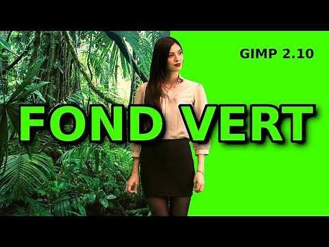 Gimp 2.10 : Fond vert.