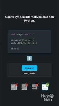 NiceGUI Python UI Potente