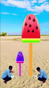 two watermelon icecream challenge who fast big #shorts