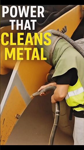 How a Sandblaster Can Strip Metal in Seconds#shorts