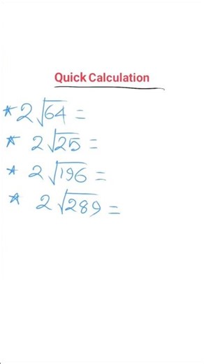Square roots made simple! #quickmath #mathhack #education #mathshorts #shortsfeed