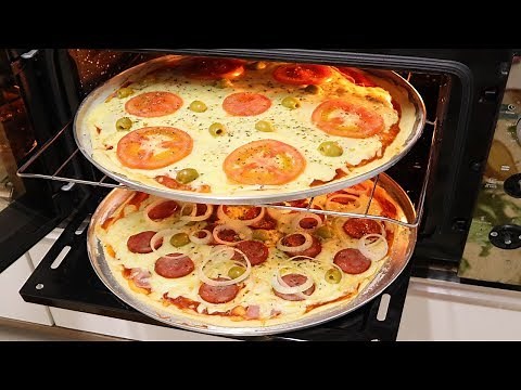 PIZZA DE LIQUIDIFICADOR SUPER FÁCIL I RENDE DUAS PIZZAS GRANDES