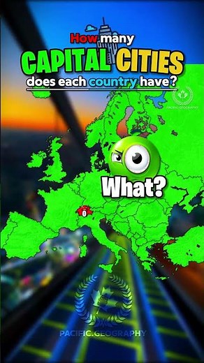 🏙️ How many capital cities does each country have? #mapping #map #geography #capital #southafrica