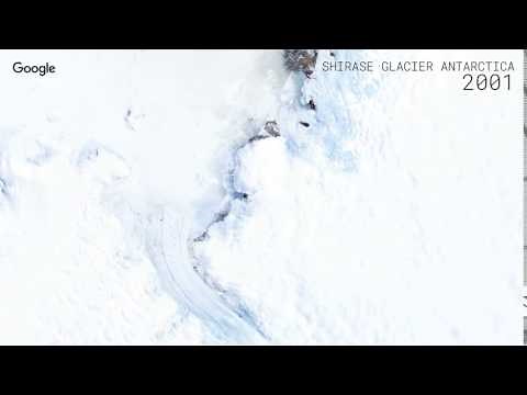 Google Timelapse: Shirase Glacier Antarctica