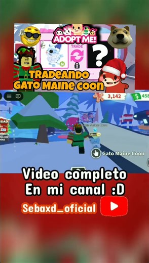 tradeando el gato maine coon NEON #roblox #adoptmeplay #adoptme #viral #roblox #adoptmetrades #xd