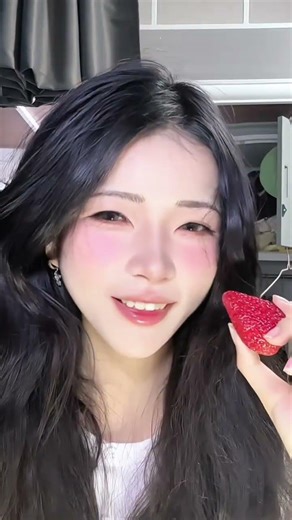 Strawberry Boosted Makeup: Baby's Adorable Praise Surprise