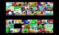 Mix of 4 videos from youtube : ALL Of The BFDI And BFDIA Episodes At The Same Time