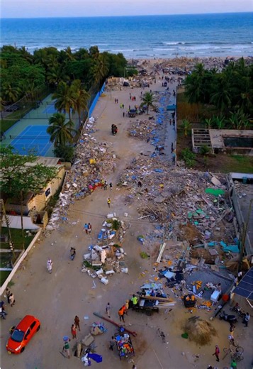 Labadi Beach demolition before and after – Labadi Beach Ghana