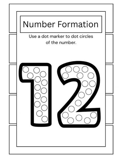 Do a Dot Number Coloring Pages 1-20 | Dot Marker Worksheets | Number Activity Pack
