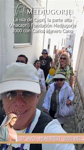 The island of Capri, the upper part (Anacapri) Medjugorje Foundation 2000 with Carlos Manero Cano