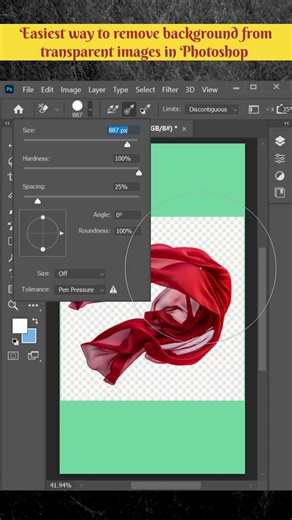 ⚡ The Easiest Way to Remove Transparent Fabric Backgrounds in Photoshop!